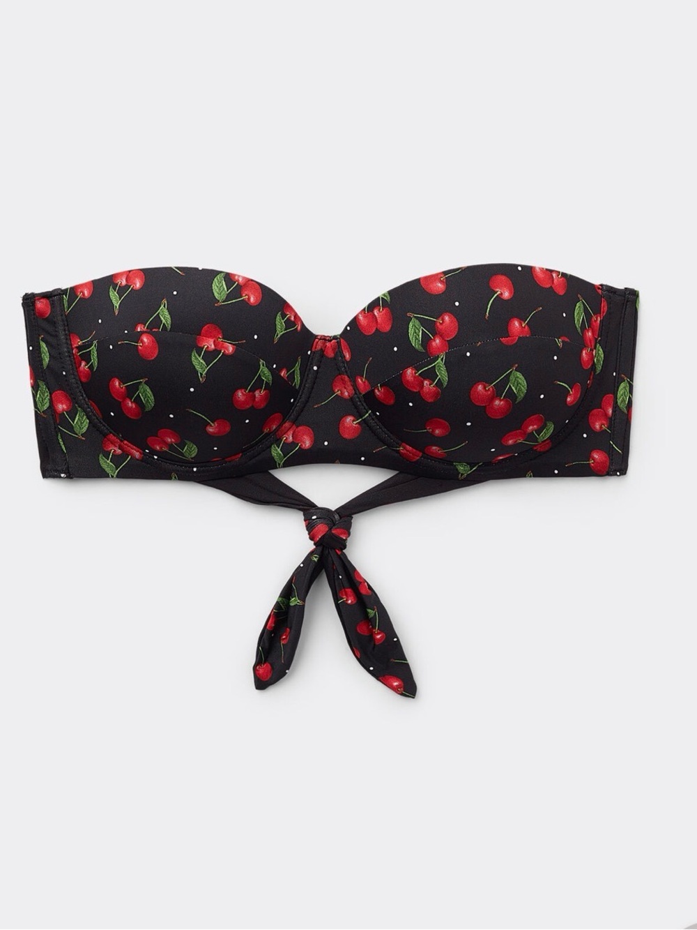 Cherry on top Bandeau and Brazilian bikini Set